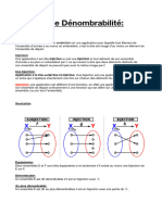 Fiche Dénombrabilité