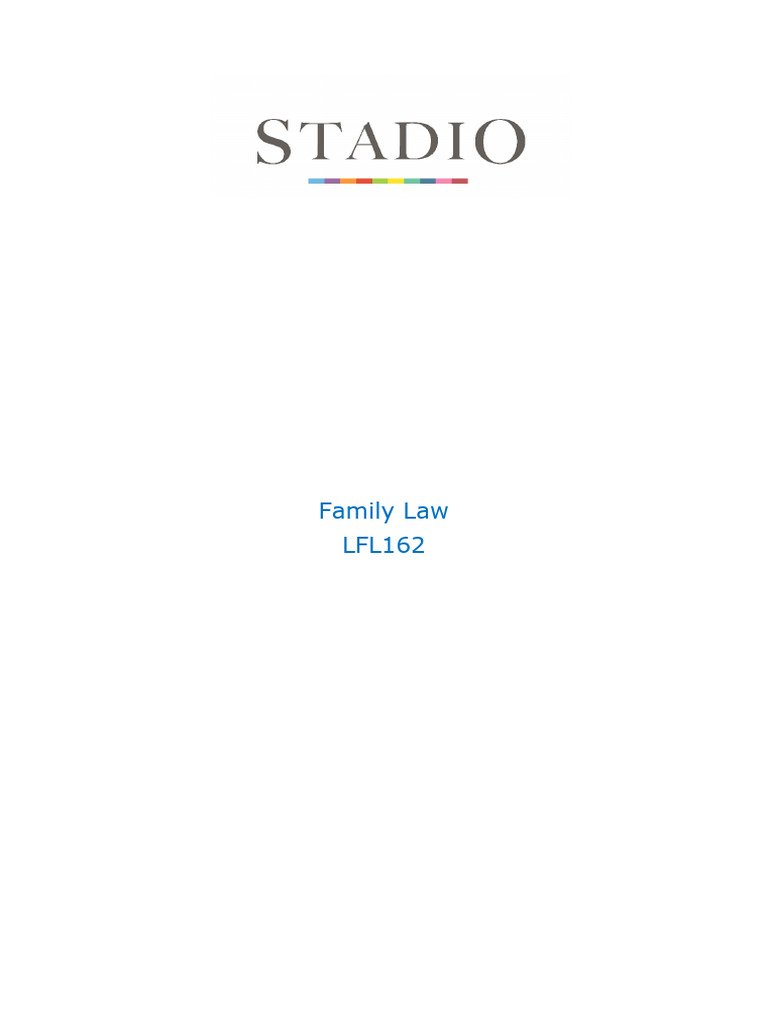 Family Law Assignment Overview | PDF | Annulment | Marriage