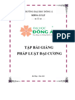 2023 Tập bài giảng PLĐC