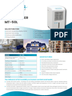 Dehumidifier MT-50L: Major Function