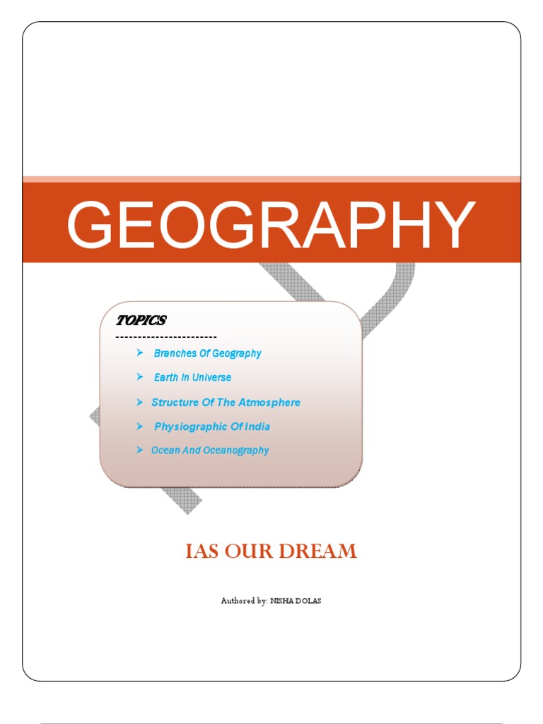 Overview of Geography Branches and Earth | PDF | Troposphere ...