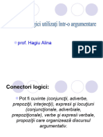 Conectorii Logici Într-O Argumentare