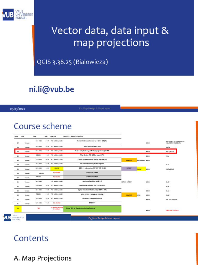 QGIS Map Design and Projections Guide | PDF | Geographic Data And ...