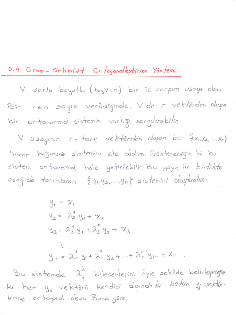 Gram Schmidt Pdf