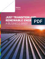 Just Transition and Renewable Energy Business Brief