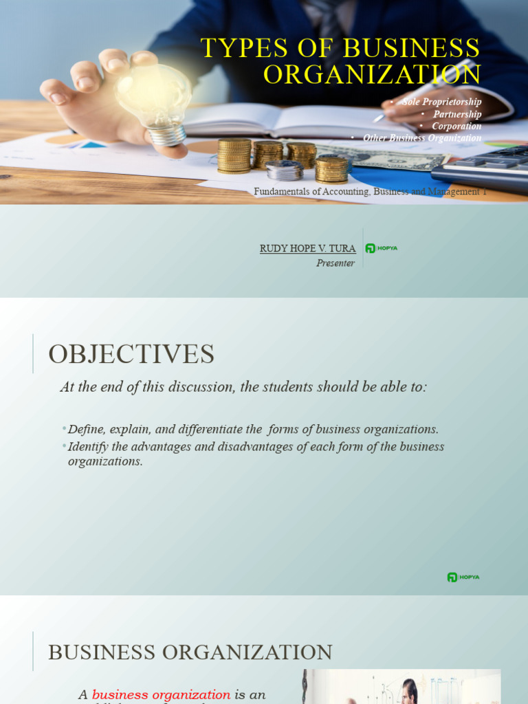 Form of Business Organization | PDF | Stocks | Sole Proprietorship