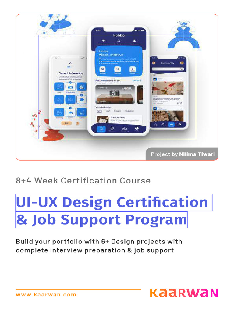 Kaarwan 8+4 Week UI UX Course Brochure (1) | PDF | Usability | Design