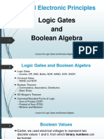 Lecture #3 - Logic Gates and Boolean Algebra