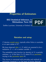 Estimator Properties