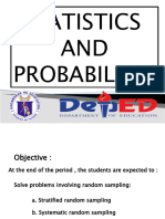 Observation For Statistics Random Sampling