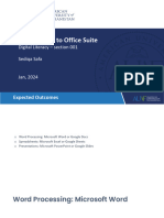 Lec9 - Introduction To Office Suite