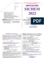 Second Announcement SICHEM V2 2022