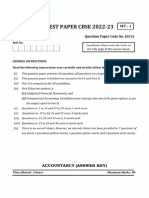 CBSE Class XII 2024 Commerce Accountancy Sample Paper Sol