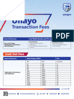 Unayo Transaction Fees