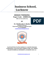 SRM Business School, Lucknow: Design Thinking