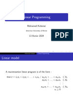 Linear Programming: Mohamed Kobeissi