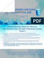 Manajemen Air Dan Kuantitas Air