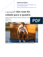 Parkour Das Ruas Da Cidade para A Quadra