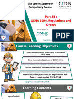 BI 002B OSHA 1994, Regulations and Orders