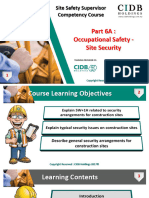 BI 006A Occupational Safety - Site Security