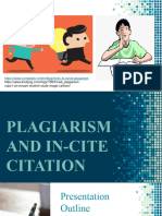 Plagiarism and in Text Citation Using APA