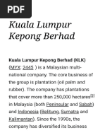 Kuala Lumpur Kepong Berhad - Wikipedia