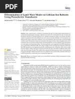 Determination of Lamb Wave Modes On Lithium-Ion Batteries Using Piezoelectric Transducer