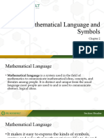 Chapter 2 Mathematical Language and Symbols