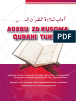 Adabu Za Kusoma Qurani Tukufu