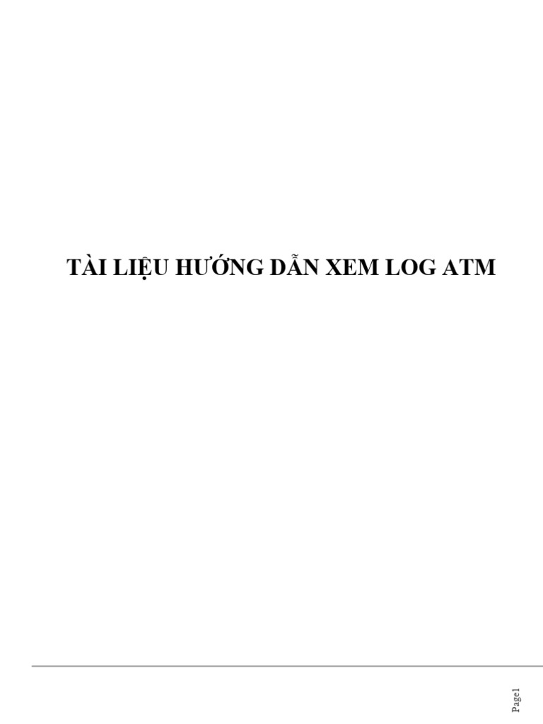 Tai Lieu Huong Dan Xem Log | PDF