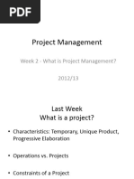 What Is Project Management