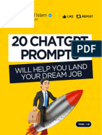 20 Chatgpt Prompts To Land Your Dream Job - @saidul Islam