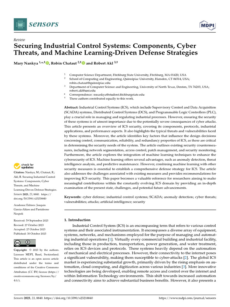 Securing Industrial Control Systems | PDF | Scada | Programmable Logic ...