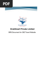 Druksmart Private Limited: Srs Document For Oie Travel Website