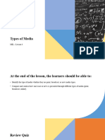 Lesson 4 - Types of Media
