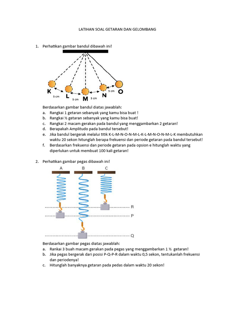 Latihan Soal Getaran Gelombang Pdf