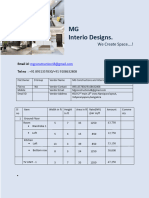 MG Constructions and Interior Quotation - D Group Layout