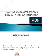 Comunicación Oral