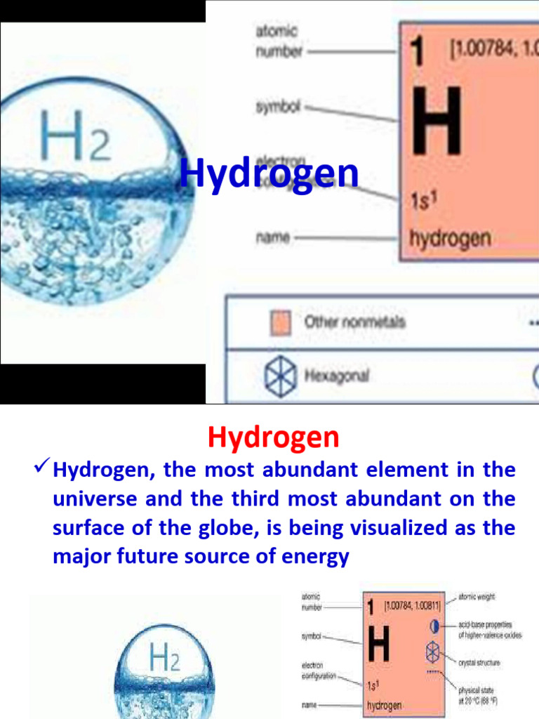 Hydrogen: Isotopes, Properties, and Uses | PDF