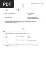 Grade 5 Unit 2 Math Assessment | PDF