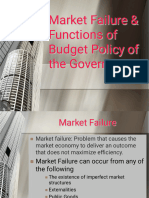 Market Failure Causes Functions Role of Govt