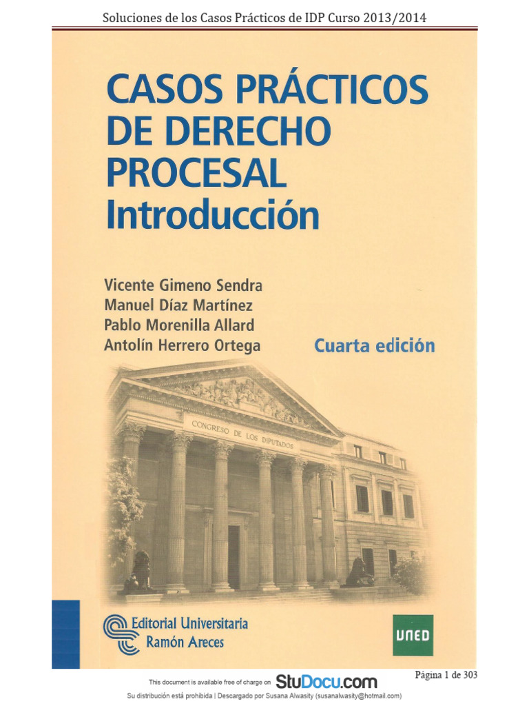 Casos Praìcticos Con Soluciones Procesal Pdf