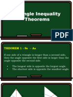 Triangle Inequality Theorems