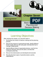 Chapter 7 (Basic Elements of Planning and Decision Making)