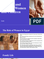 The Role and Status of Women and Children