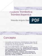 Purpura Trombotica Trombocitopenica