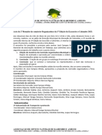 Acta Da 2 Reunião Da Comissão Organizadora