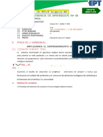 Experiencia de Aprendizaje N°05 - Ciclo Vii - 3ero y 4to - Ept - 2023 - 00001