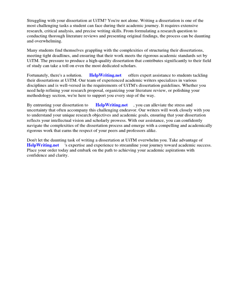 Dissertation Uitm Pdf Thesis Science