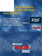 Building Web Sites With MSCMS 2002 and Vs